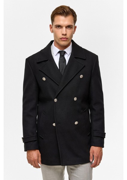 Kruvaze Erkek Kaban KB2010100323 Siyah fırsatları