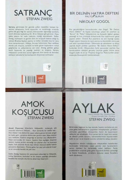 Satranç-Amok Koşucusu-Bir Delinin Hatıra Defteri-Aylak fiyatları