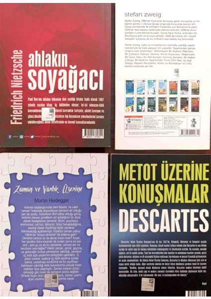 Zaman ve Varlık Üzerine- Korku-Metot Üzerine Konuşmalar-Ahlakın Soyağacı fiyatları