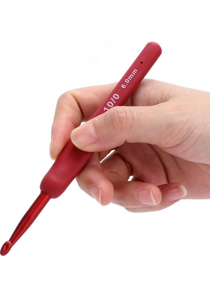 Kırmızı Red Örgü Tığ Seti Çanta ve Makas | 9 Adet Tığ fırsatları