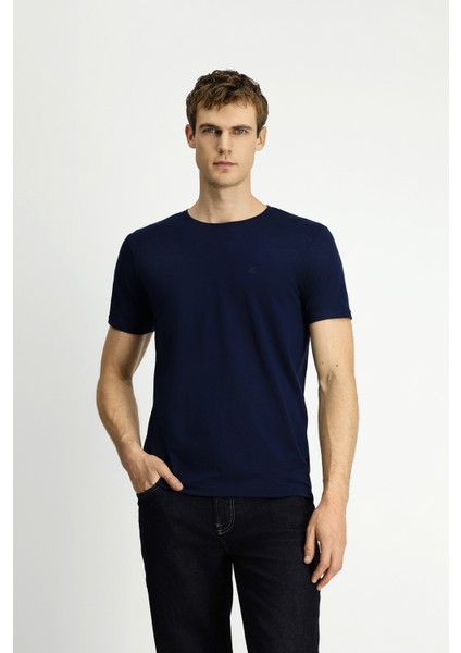 Bisiklet Yaka Slim Fit Dar Kesim Süprem Pamuklu Tişört modelleri