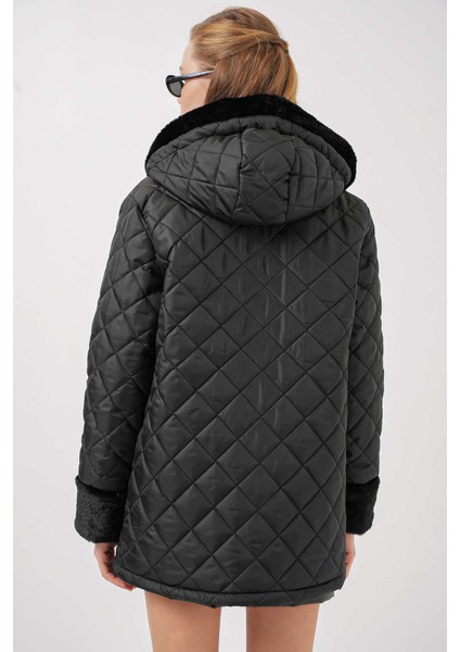 Kadın Mont 5197 Siyah indirimleri