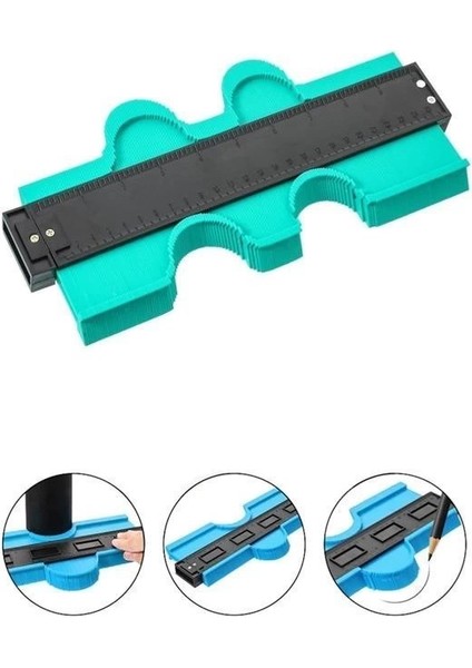Kontur Ölçüm Cihazı Ahşap Fayans Şekillendirme Kalıbı 24 cm