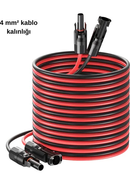 Solar Kablo Çap 4 Mm2 MC4SOKETLI