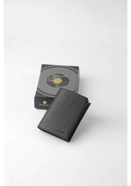 Hakiki Deri Erkek Cüzdan -13690 - Siyah