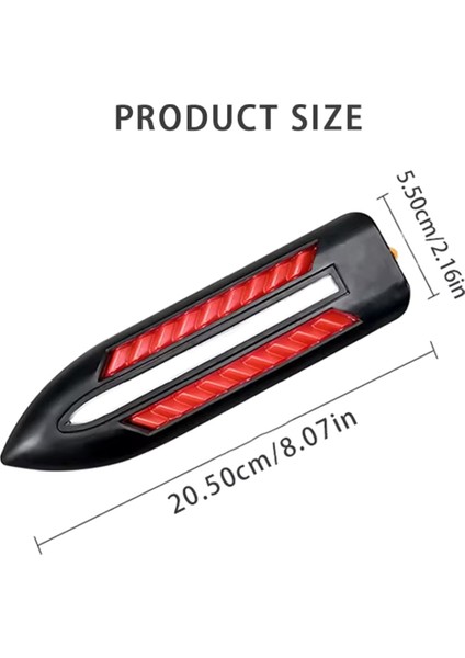 1 Çift Direksiyon Işığı Çamurluk Yan Lambası DC12V Bıçak Şekli Otomatik Araba LED Yan Işıklar Işaretleyici Sinyal Işıkları Aksesuarları (Yurt Dışından) fiyatları