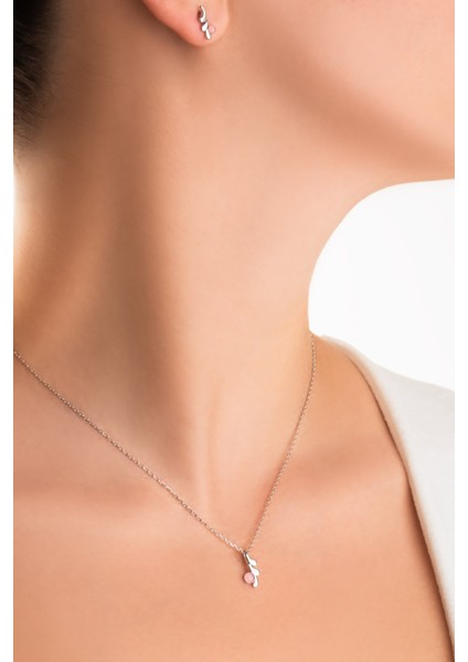 Kalsedon Serüveni 18 Ayar Beyaz Altın Kaplama 42 cm Gümüş Kolye fiyatları