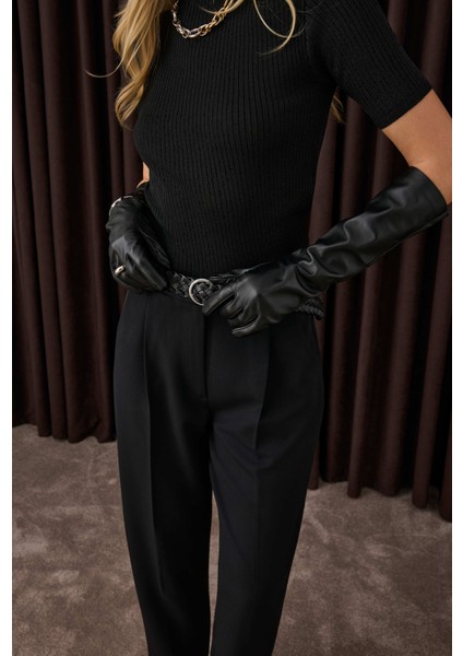 Havuç Kesim Pantolon Siyah modelleri