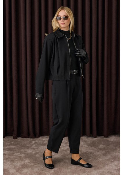 Havuç Kesim Pantolon Siyah indirimleri