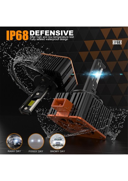 1PAIR/110W V31 Yeni D Serisi Araba LED Far Ampulü 10000LM 6500K D8 (Yurt Dışından) indirimleri