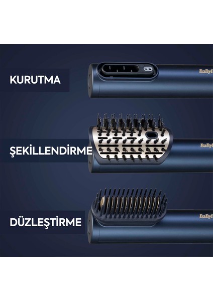 Saç Kurutma ve Şekillendirme Seti Air Wand, Difüzör ve Paddle Başlık Dahil, 1600W, 4 Başlık, Iyon Teknolojisi modelleri