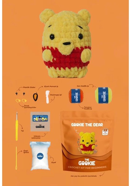 Panda-Civciv-Ayı Tığ Kiti Örgü Seti