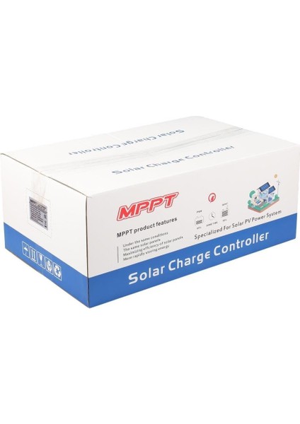 Sunsolar MPK100 Mppt Solar Şarj Kontrol Cihazı 100A (12V/24V/36V/48V Otomatik) 250V Maksimum Pv LCD Ekranlı RS485 Portlu fırsatları