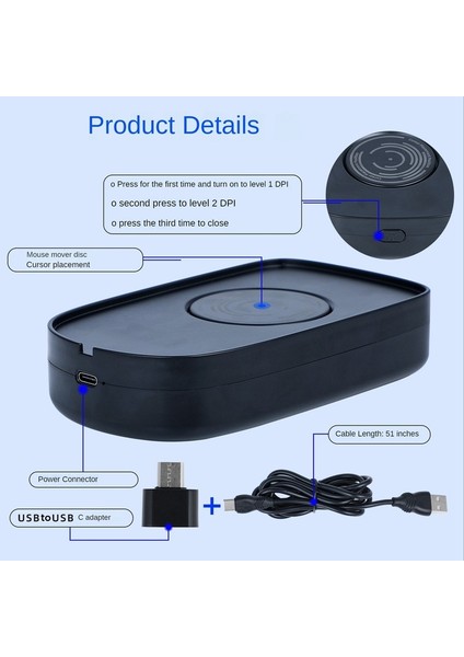 Fare Jiggler USB Taşıyıcı Fare Hareketi Simülatörü, Açık/kapalı Anahtarlı (Yurt Dışından) fırsatları