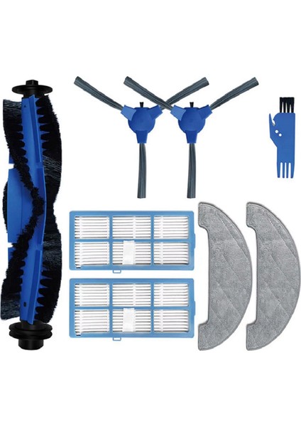 D5 Serisi D5S/D5S PRO/D5S Pro+ Robot Süpürge Yedek Parçaları Ana Yan Fırça Filtre Paspas Bezi Aksesuarları (Yurt Dışından)