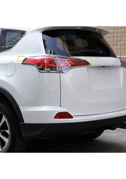 Abs Krom Arka Tail Işıkları Toyota Rav4 Rav4 Rav-4 Xle Le 2018 2016 2016 Dış Aksesuarlar 4 Pcs/set (Yurt Dışından) indirimleri
