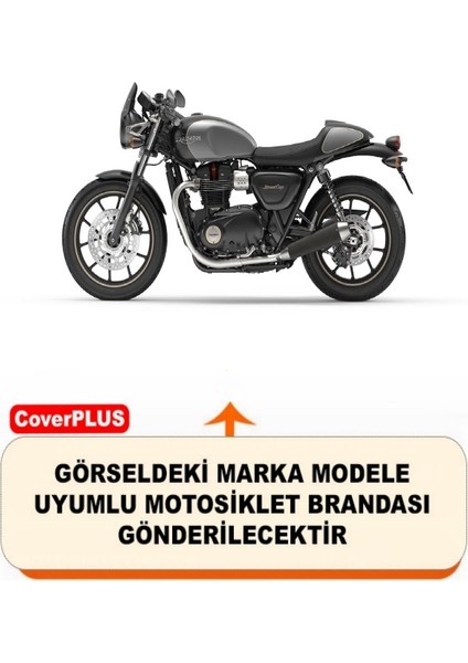 Triumph Street Cup Branda Motosiket Brandası (Gri Renk) Motor Örtüsü Çadır Su Geçirmez Motosiklet Kılıfı Motor Brandası fiyatları