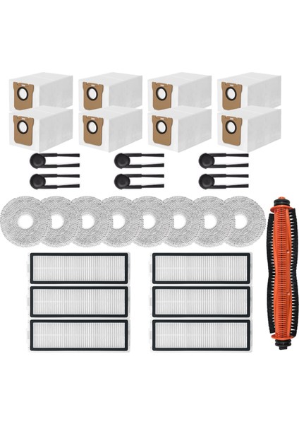 M40S OV31CN Elektrikli Süpürge Yedek Aksesuarları Ana Fırça Yan Filtre Paspas Bezi Toz Torbası (Yurt Dışından) fiyatları