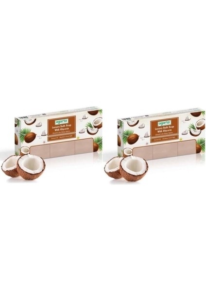 El Yapımı Doğal Banyo Sabunu Hindistan Cevizi 3 * 150 gr x 2 Adet (Toplam 6 Adet)