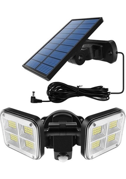 Güneş Enerjili 120 LED Şarjlı Hareket Sensörlü 500 Lümen Solar Aydınlatma Lamba (Yurt Dışından)