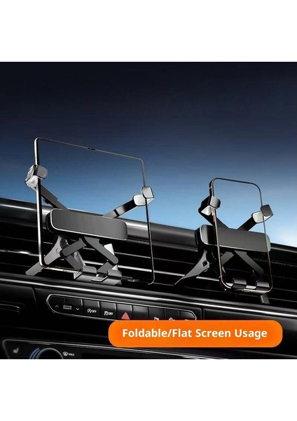 Katlanır Ekran Cep Telefonu Araç Montajı Dönen Navigasyon Manyetik Kablosuz Şarj Standı (Yurt Dışından)