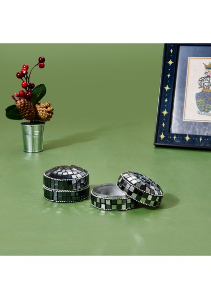 Aynalı Kutu - Asorti - 7,5 cm