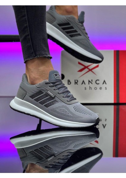 Unisex Micro Taban Fuspetli Spor Ayakkabı-Füme