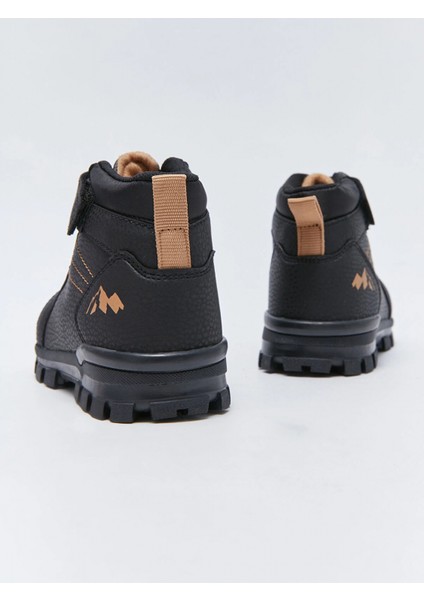 Lcw Steps Siyah Deri Görünümlü Cırt Cırtlı Erkek Bebek Bot indirimleri
