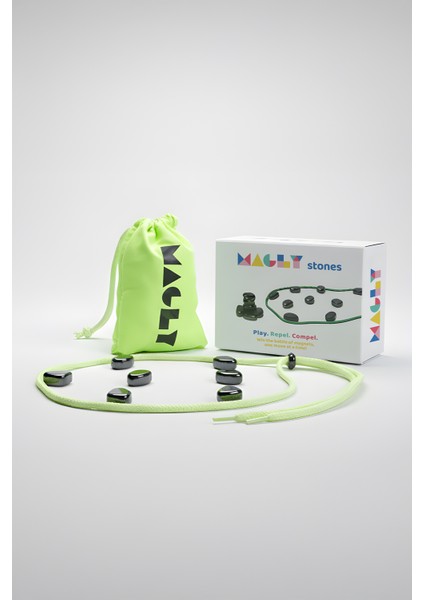 Stones Manyetik Taş Oyunu – Çocuklar ve Yetişkinler Için 24 Parça Manyetik Satranç Seti