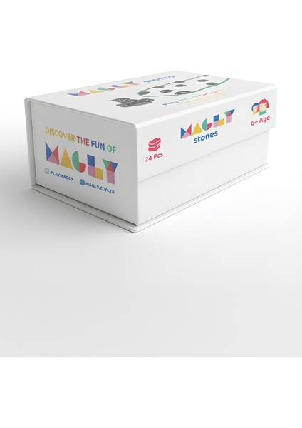 Stones Manyetik Taş Oyunu – Çocuklar ve Yetişkinler Için 24 Parça Manyetik Satranç Seti