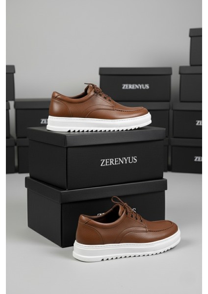 ZRJ-T12 Bağcıklı Erkek Günlük Spor Klasik Ayakkabı Taba modelleri
