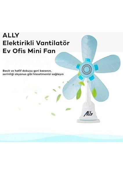 Klipsli Masaüstü Mini Vantilatör Fan 5 Yaprak 2024 Versiyon, Beyaz fiyatları