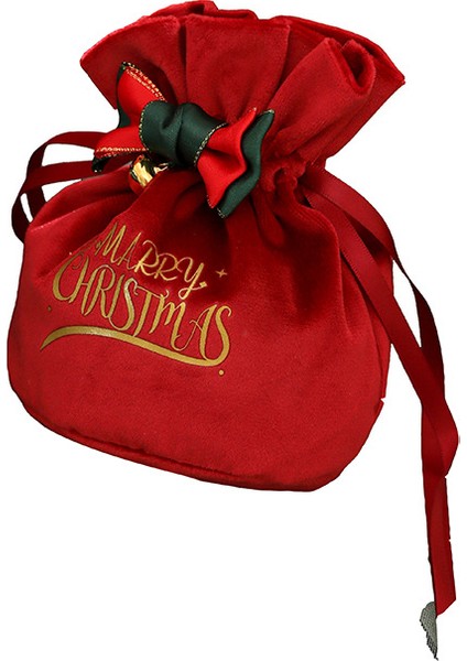Noel Kadife Bağlantılı Elma Çanta (Yurt Dışından)