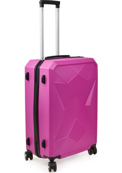 Travel Star Orta Boy Abs Valiz - Pembe - 66X45X26 cm fiyatları