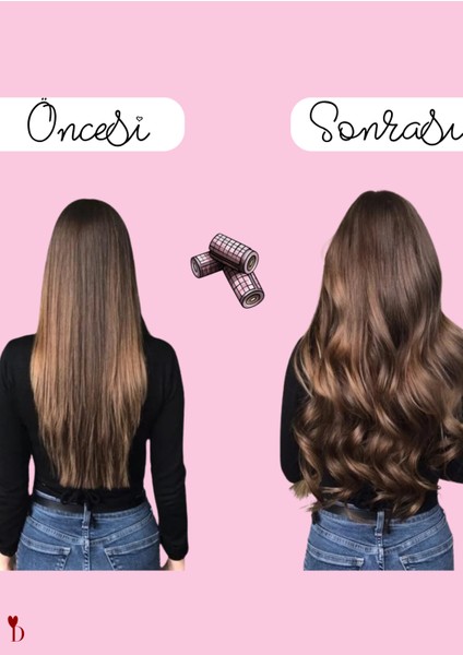 Cırt Cırtlı Bigudi Seti + Saten Saç Bonesi | Hacimli Saç Şekillendirme | Masaj Aleti Hediyeli! modelleri