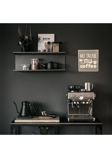 No Talkie Before Coffee” Duvar Süsü – Sert Plastik 18X20 cm fırsatları