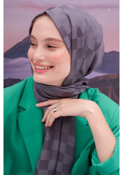 Dama Jakar Italyan Ipekli Şal Gri fırsatları