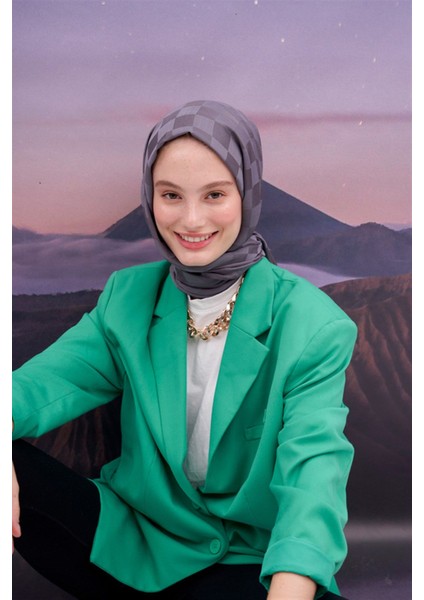 Dama Jakar Italyan Ipekli Şal Gri indirimleri