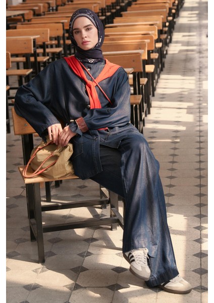 Gwen Tensel Denim Pantolon Koyu Mavi fiyatları