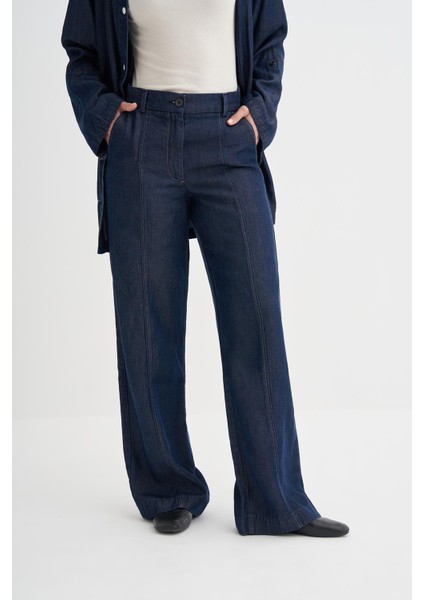 Gwen Tensel Denim Pantolon Koyu Mavi indirimleri