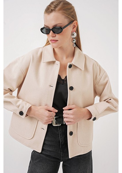 Kadın Mont 0713 Krem fiyatları