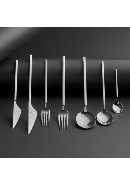 9100 84 Parça 12 Kişilik Çatal Kaşık Bıçak Seti