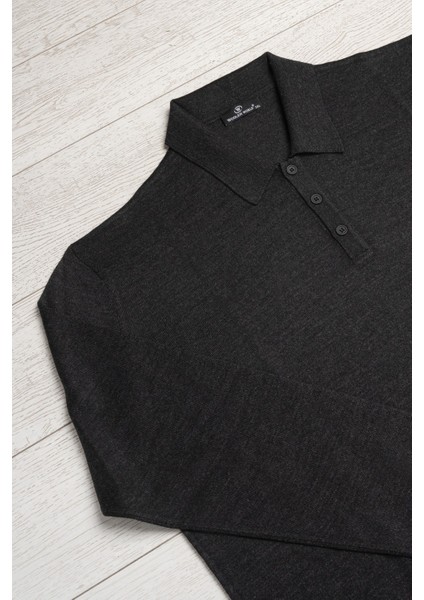 Polo Yaka Battal (Büyük Boy) Yünlü Triko Kazak indirimleri