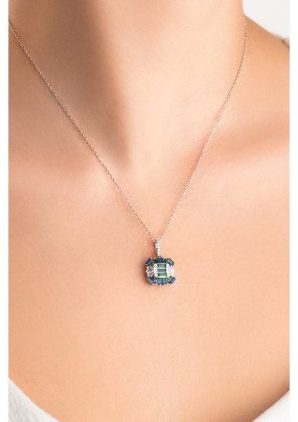 Yakamoz Işığı 18 Ayar Beyaz Altın Kaplama 45 cm Gümüş Kolye fiyatları