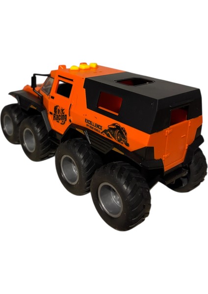 Oyuncak 8 Tekerlekli Kamyonet Model 1/24 Turuncu Ses ve Işıklı modelleri
