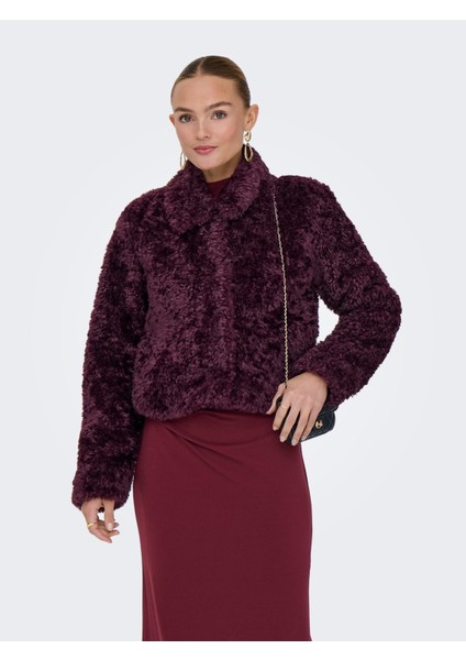 Onlginny Short Teddy Jacket Otw Mont 15352795 Mauve Wine