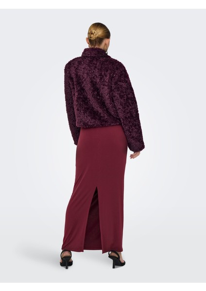 Onlginny Short Teddy Jacket Otw Mont 15352795 Mauve Wine modelleri