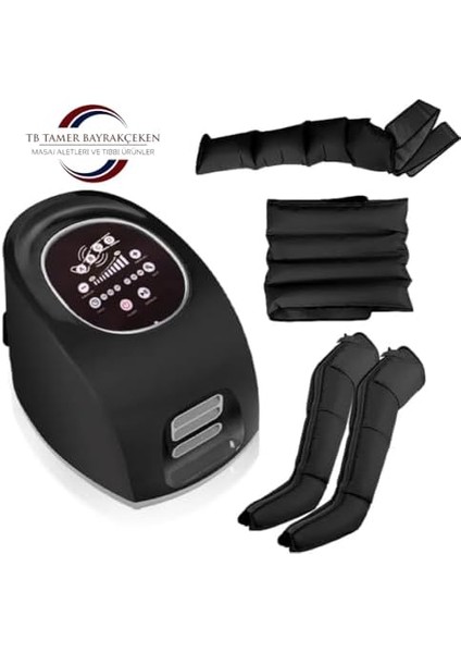 Hava Basınçlı 5 Odalı Bacak Kol Karın Giyilebilir Kontrol Panelli Lenf Drenaj Masaj Aleti