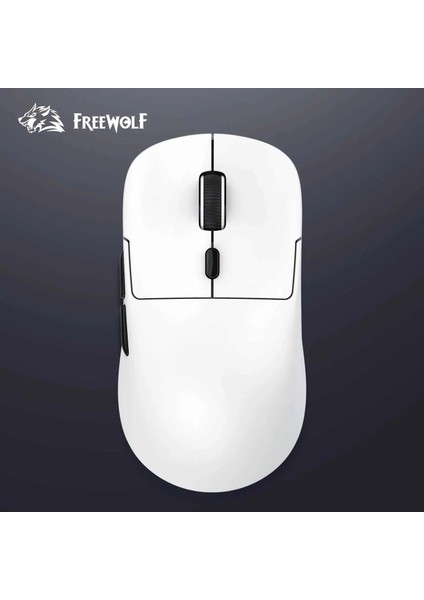 Freewolf A6 Kablosuz Oyuncu Mouse PAW3311 1000 Hz 24000 Dpı Profesyonel Bluetooth Üç Modlu Bağlantı