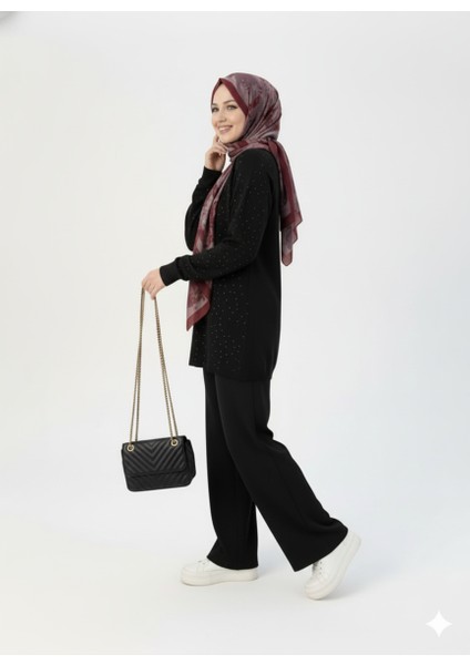 Modal Kumaş Taşlı Tesettür Ikili Takım fiyatları